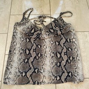 Snakeskin Boutique blouse